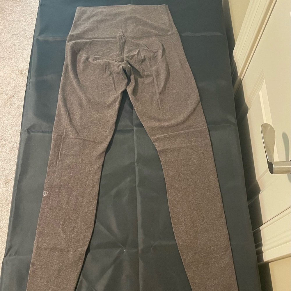 Lululemon Wunder Under HR Brown Ash Leggings - Size 6